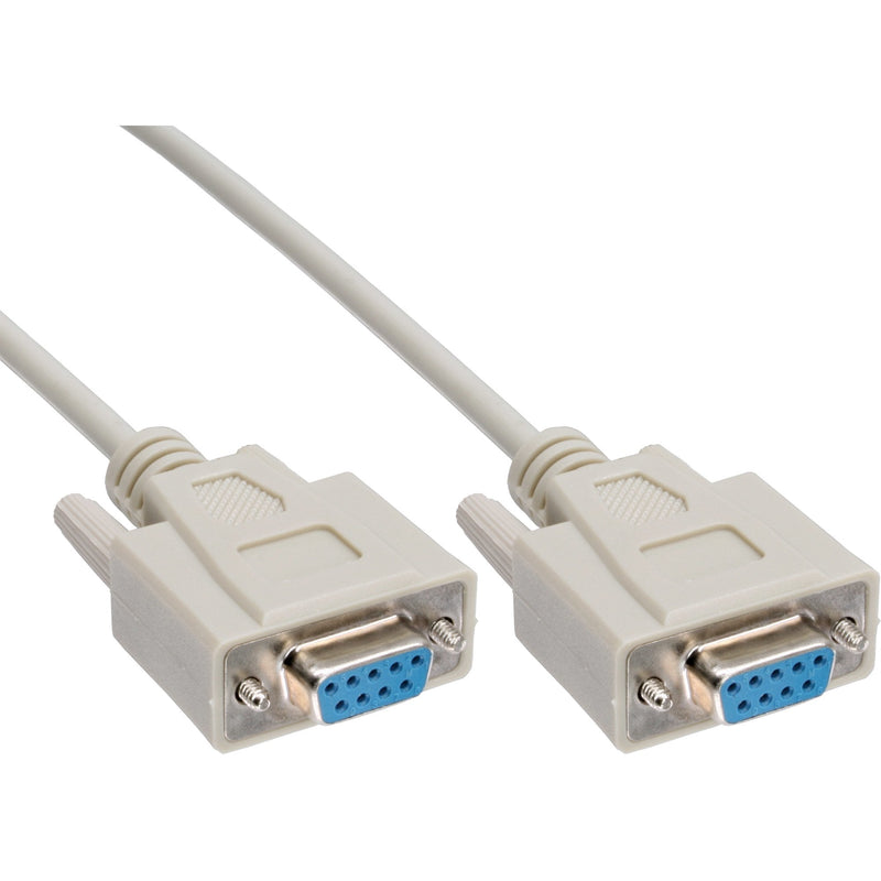 Inline Pack 15PCS. Bulk-pack ® Null Modem Cable DB9 Female a Female 10M