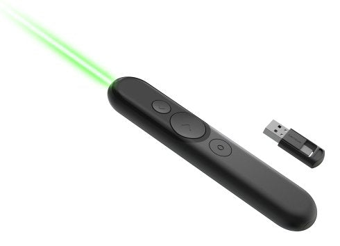 Lenovo Presenter Laser Rechargeable Puntero Laser, 2.4GHZ(USB-C/Usb-a) Bluetooth 5.3 Dual Connection
