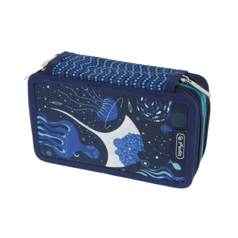 Herlitz Tricase Deep Ocean, Case Estudiante Blue 31 Pieces