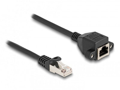 Delock 80194 Cable Extensión RJ50 Male a Female S/FTP 2M Black — image 1