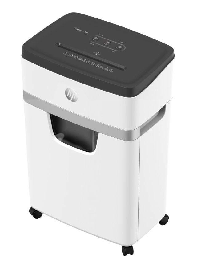 HP Paper Shredder Oneshred 12MC, Micro Corte, P-5, 12 Cards 25L, Grey Claro