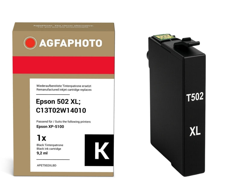 Agfa Photo Ink Black APET502XLBD 550 Copias 9,2ML