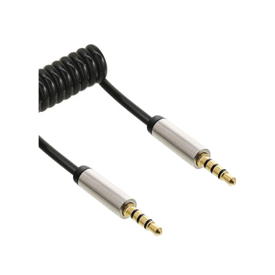Inline Cable Espiral Audio 3,5MM Male a Male 4 Pines Stereo 0,5M — image 1