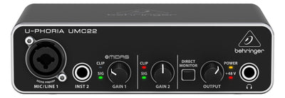 Behringer UMC22 Equipo Música Adicional Concierto/Estudio Preamplificador — image 1