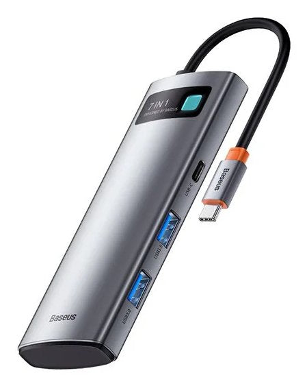 Baseus Hub 7W1 USB-C Na 2x USB 3.0 + HDMI + 2x USB-C +microSD/SD — image 1