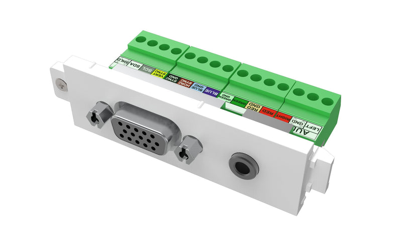 Vision TC3 VGAF3.5MM Socket Power VGA + 3,5MM White