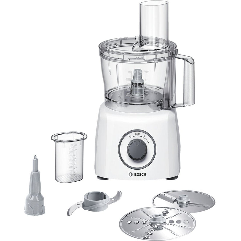 Bosch Processor Alimentos MCM3110W, 800W, Capacity Bol: 2,3 L, 2 Ajustes Speed White Grey