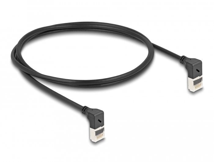 Delock Network Cable RJ45 CAT.6A S/FTP Slim 90° Oben / Oben Angular 1M