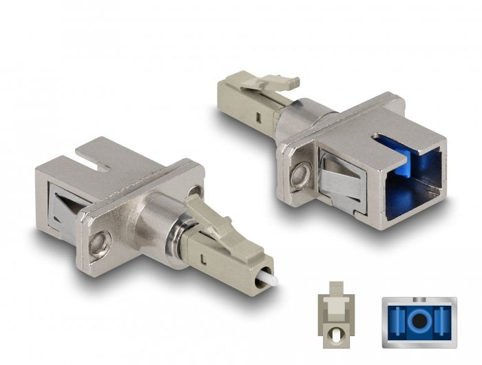 Delock 87945 Acoplador Híbrido Fibre Optic Lc Simplex Male a Sc Simplex Female Beis
