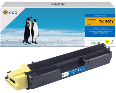 G&g Toner Compatible With Kyocera TK590Y/ 1T02KVANL0 — image 1