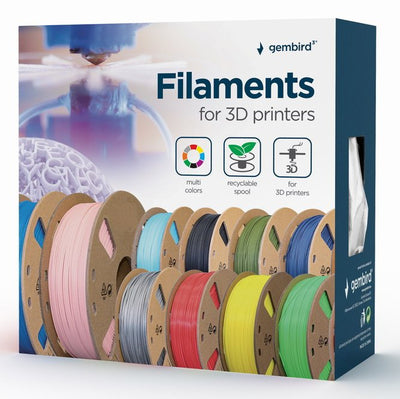 Gembird Bobina Filamento Petg 1.75MM 1KG White — image 1