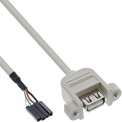 Inline Adapter USB 2.0 USB a Female a Connector Cabecera 40CM — image 1