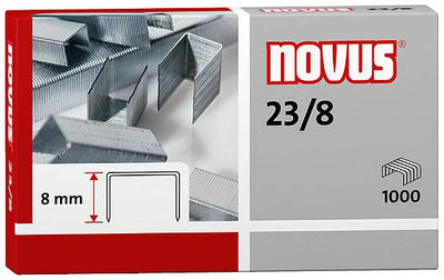Novus 23/8 Super Box Of 1000 Staples 23/8 Galvanizadas Grapadoras Gruesos — image 1