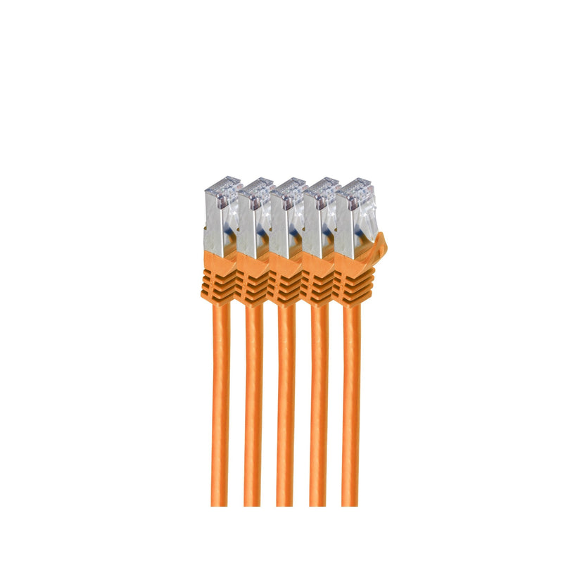 Shiverpeaks RJ45 Network Cable S FTP, CAT.7 VE5, 0,5M Orange
