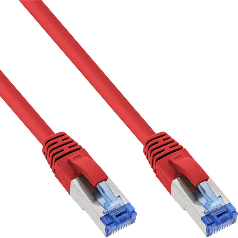 Inline Network Cable S/FTP Pimf CAT.6A Libre Halógenos 500MHZ Red 0.5M