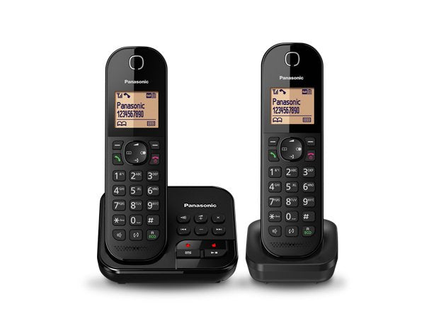Panasonic Phone Wireless KX-TGC422GB Black Duo