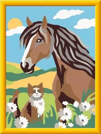 Ravensburger Creart - Caballo And Gatito, Pintura 25886 — image 1