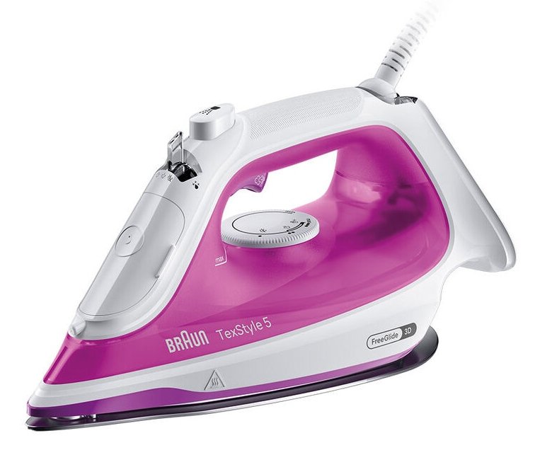 Straightener Steam Braun SI5225PU Serie 5, Soleplate Ceramic Antigoteo, Steam Vertical, Colour Blue