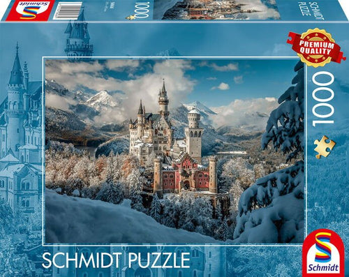 Schmidt Juegos Winterliches Lock Neuschwanstein 1000 Pieces 58068 — image 1