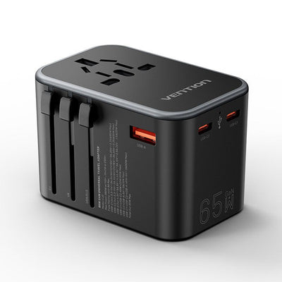 Vention Wall Charger Universal FJDB0 Socket Power Universal 2x USB Type-c 1x USB 65W — image 1