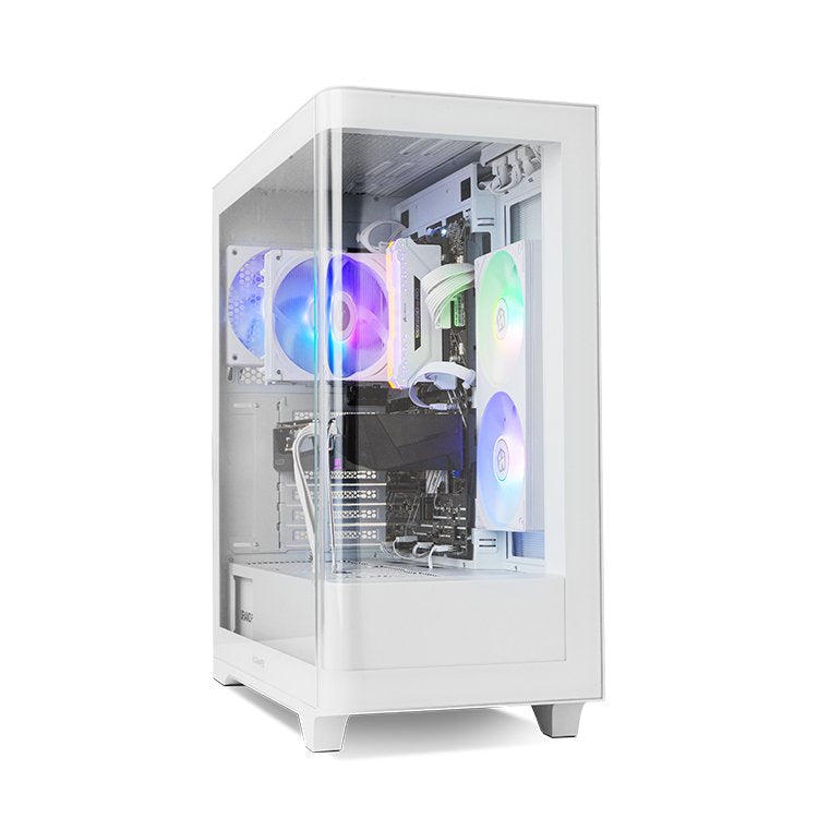 Nox PC Case Hummer Ether ATX Semitorre Glass Curved White