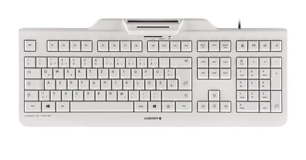 Cherry Kc 1000 Sc Keyboard Universal USB Azerty Belga White