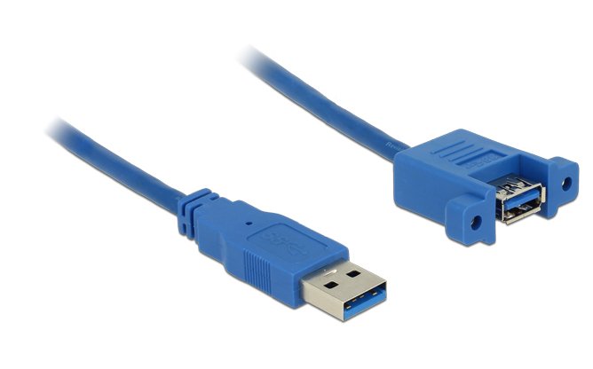 Delock USB Cable 3.0 Typ-a Male USB 3.0 Typ-a Female Installation 1M