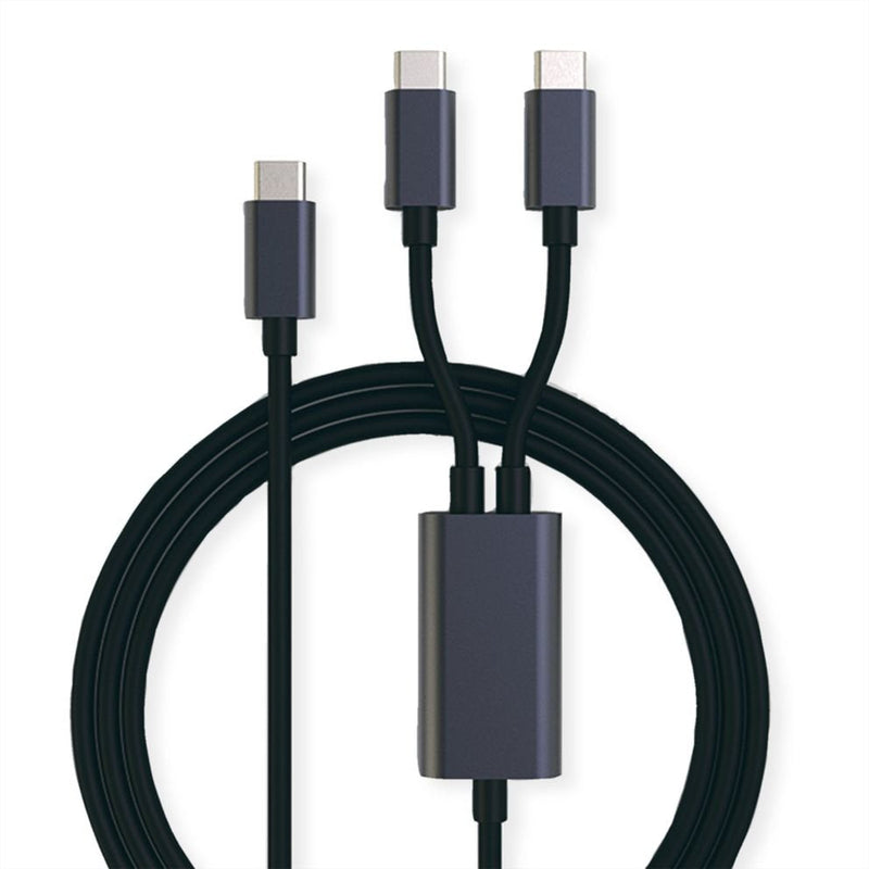 Roline USB-C Split-cable Charging 1 8M