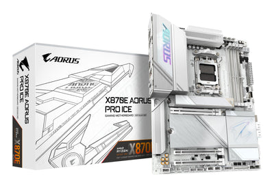 Gigabyte Motherboard X870E Aorus Pro Ice AM5 ATX MB X870E Aorus Pro Ice — image 1