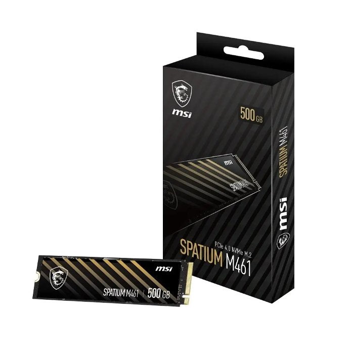 MSI SSD Spatium M461 500GB M.2 Pci Express 4.0 NVMe Yes Write Speed 1700MB/S Read Speed 4700MB/S Mtbf 1500000