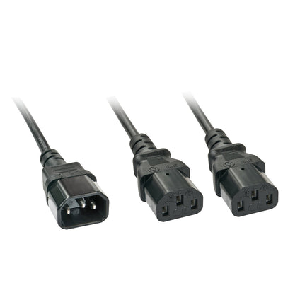 Lindy 30039 Cable Power Black 2M C14 Acoplador C13 2 X — image 1