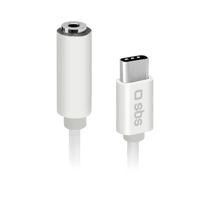 Sbs Teintjacktycfmw Cable Phone Mobile Phone White 0,09M 3,5MM USB C — image 1