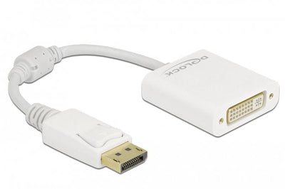 Delock Adapter DisplayPort 1.1 Male a DVI Female Passiv White — image 1