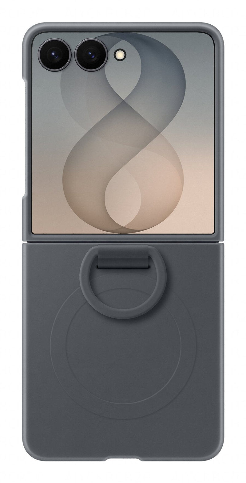 Samsung Silicone Ring Magnet Case Fr Galaxy FLIP8 Black