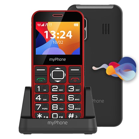 Myphone Halo 3, Barra, SIM Única, 5,87CM (2.31), 0,3 MP, 1000MAH, Rojo