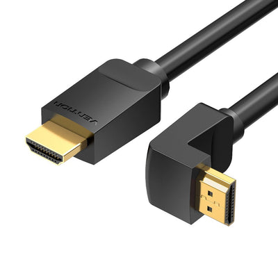 Vention HDMI Cable 2.0 4K Acodado Aaqbg HDMI Male HDMI Male 1.5M Black — image 1