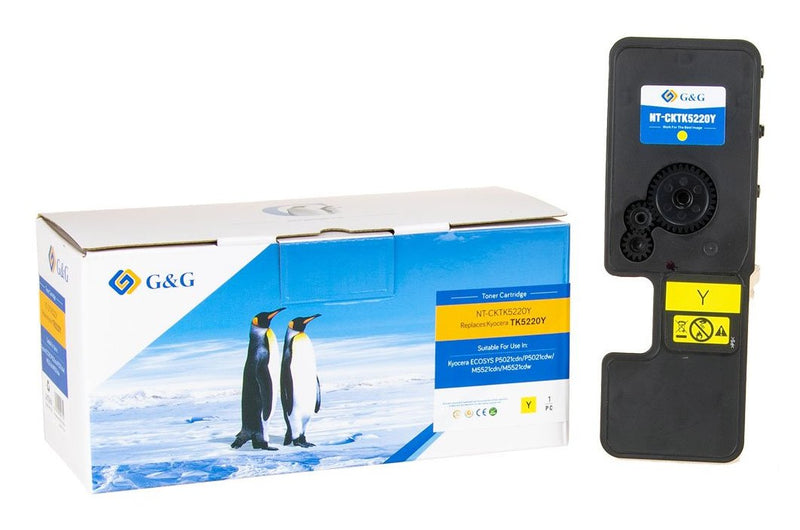 G&g Toner Compatible With Kyocera TK-5220Y 1T02R9ANL1