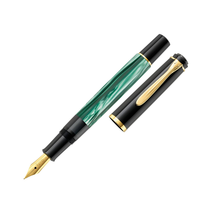 Pelikan Classic M200 - Pluma Estilográfica Pistón Green Jaspeado 994103