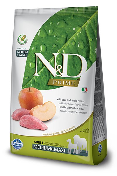 Farmina N&d Prime Alimento Seco Perros Adultos Raza Medium And Large With Caza And Manzana 12KG — image 1