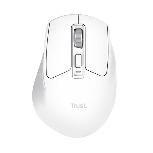 Trust Mouse Wireless Niven Bt/2.4GHZ 7 Buttons 800-3200DPI Rechargeable Colour White — image 1