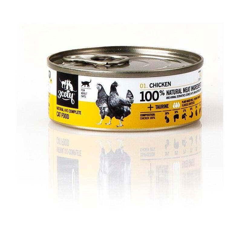 3COTY Chicken - Comida Húmeda Gatos - 80G