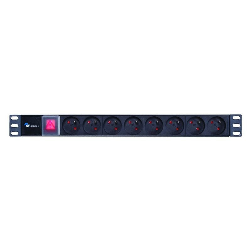 Power Strip 19 - 8 Way - Full Aluminium With On/Off S