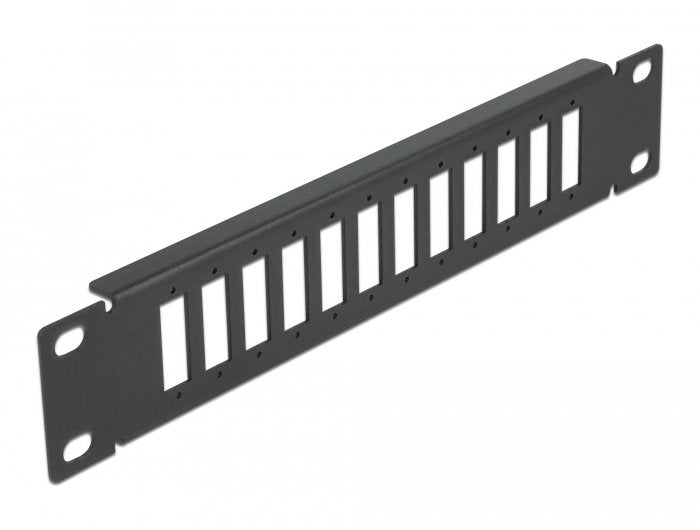 Delock 10 Lwl Patchpanel 12 Port For Sc Duplex Lc Quad 1 He Black