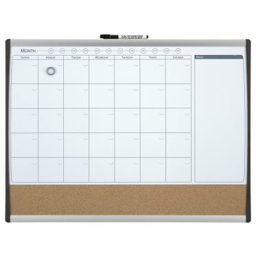 Nobo Planificador Whiteboard Magnetica Small With Tablero Anuncios Corcho 585X430MM - Semanal And Mensual - Fr — image 1
