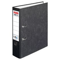 Herlitz Folder Max.file Naturaleza A4 8CM Nube Black Mármol — image 1