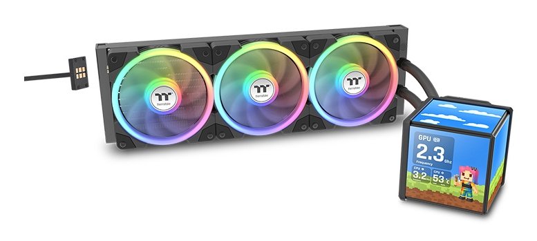 Thermaltake Refrigerador Liquido CPU K Minecube 360 Ultra Aio ARGB Fan Black
