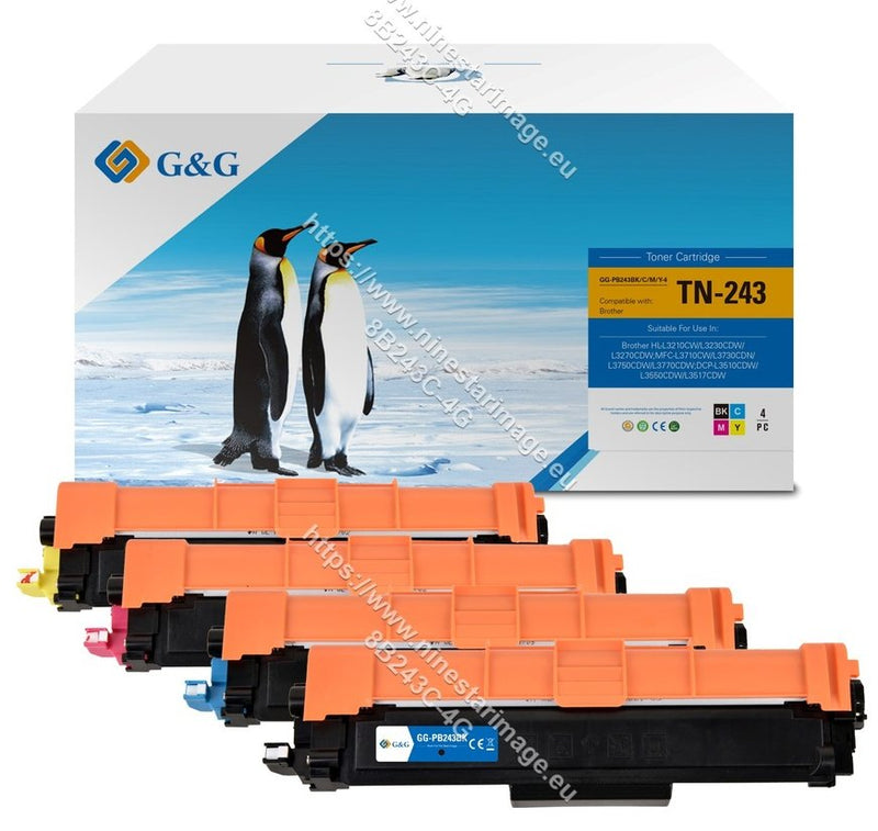 G&g Toner 4ER Set Brother TN-243 Bk/C/M/ And Value Pack