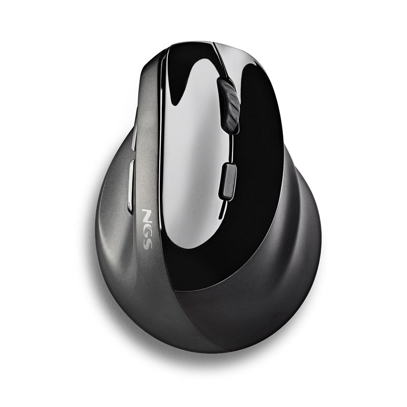 Ngs Wireless Mouse Vertical Black Ergonomico