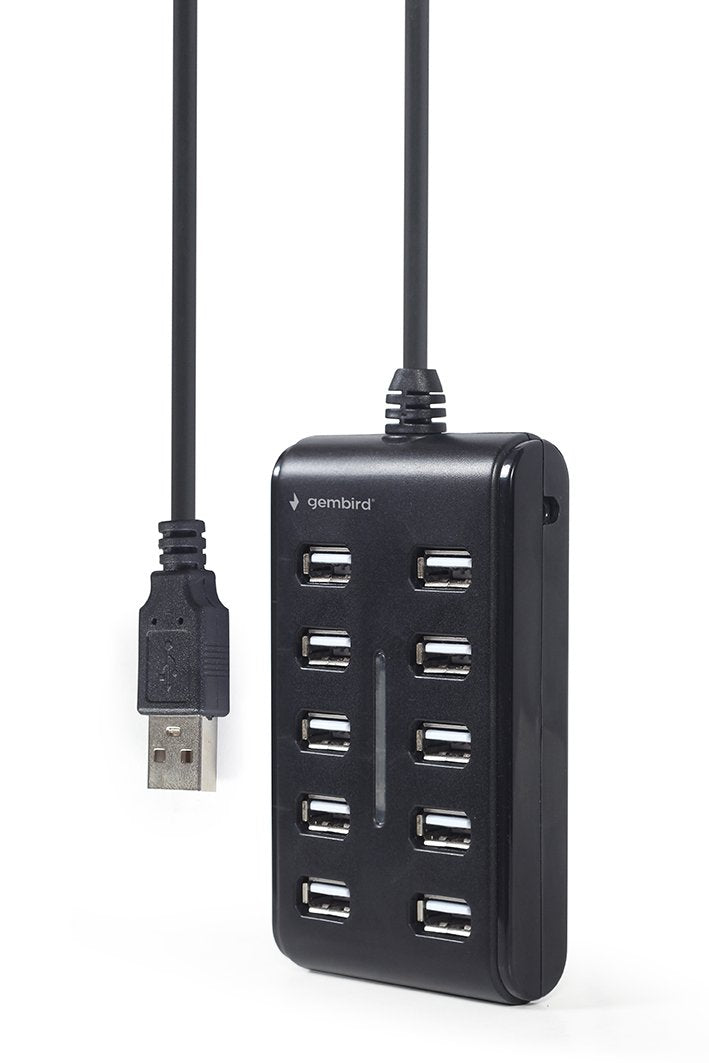 Gembird Hub USB 2.0 10 Ports Black UHB-U2P10P-01