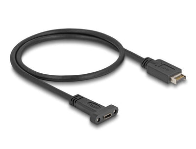 Delock USB 10Gbps USB Cable Type And Key a 20 Pin Connector Male a USB Type-c™ Connector Female Assembly 50CM — image 1